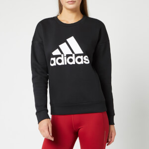adidas Women's Mh Bos Crew Neck Sweatshirt - Black