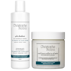 Christophe Robin Detangling Gelée and Cleansing Purifying Scrub with Sea Salt 250ml