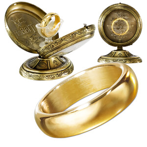 Lord of the Rings The One Ring (Unetched) with Metal Display