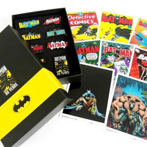 Batman 80th Anniversary Pin Badge & Art Card Set