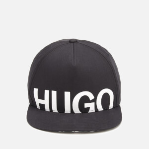 HUGO Men's Large Logo Cap - Black/White