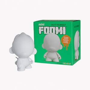 Kidrobot MUNNY FOOMI Blank Art Toy 4 Inch Figure