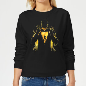 Shazam Lightning Silhouette Women's Sweatshirt - Black
