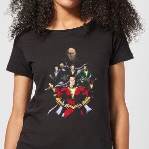 Shazam Team Up Women's T-Shirt - Black