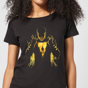 Shazam Lightning Silhouette Women's T-Shirt - Black