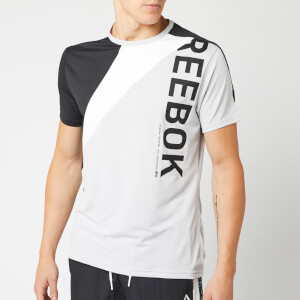 Reebok Men's OST Blocked Short Sleeve T-Shirt - Grey/Black