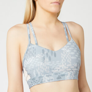 Reebok Women's Hero Strappy Pad Speck Bra - Blue/Pink