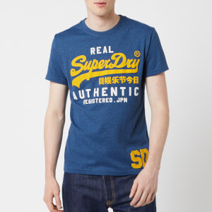 Superdry Men's Vintage Authentic Duo T-Shirt - Blue Black Grit