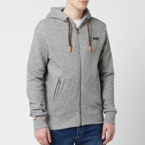 Superdry Men's Orange Label Hyper Pop Zip Hoody - Portland Charcoal Grit