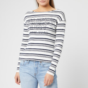 Superdry Women's Gracie Stripe Top - Mono Stripe