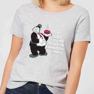 Popeye Hamburger Women's T-Shirt - Grey