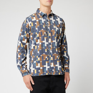 Universal Works Men's Cord Standard Shirt - Navy Square