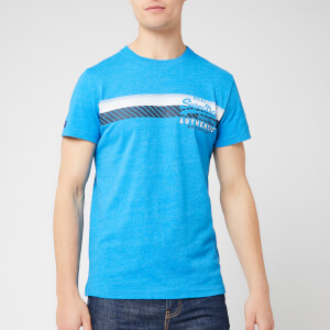 Superdry Men's Vintage Authentic Chest Stripe T-Shirt - Riviera Royal Marl