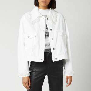 Christopher Kane Women's Pearl Denim Jacket - White