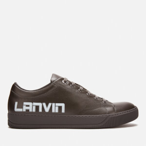 Lanvin Men's Logo Cup Sole Trainers - Anthracite