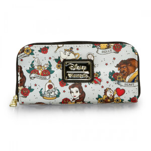 Loungefly Disney - Portafoglio La Bella e La Bestia Stampa Tattoo