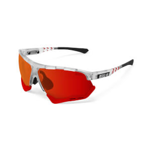 Scicon Aerocomfort Sunglasses SCN-XT Photochromic Red Mirror Lens - Frozen Matt Frame