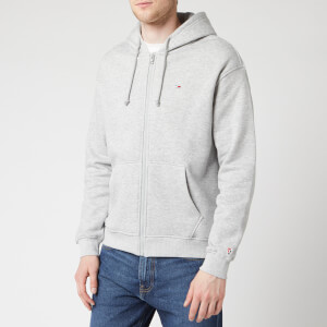 Tommy Jeans Men's Classic Zip Through Hoodie - Light Grey Heather