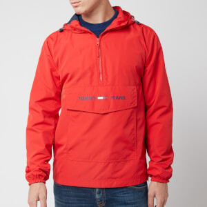 Tommy Jeans Men's Lightweight Pop Over Jacket - Flame Scarlet