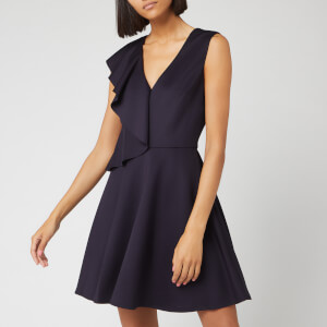 Ted Baker Women's Lantaa Ruffle Detail Skater Dress - Navy