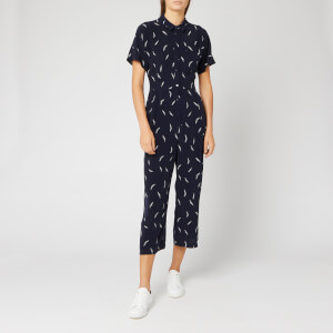 Whistles Women's Brushstroke Print Jumpsuit - Navy/Multi