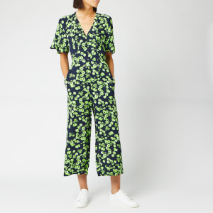 Whistles Women's Digital Daisy Print Button Jumpsuit - Navy/Multi