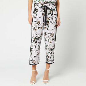 Diane von Furstenberg Women's Lulu Trousers - Caribean Floral Lavender Fog