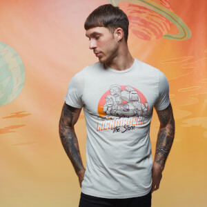 Camiseta Rick y Morty Get Schwifty Ricksmancing The Stone - Blanco vintage