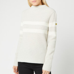 Barbour International Women's Quayle Knit Jumper - Pale Grey Marl