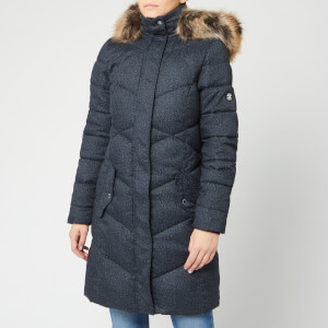 Barbour Women's Sternway Quilt Coat - Navy Marl/Navy