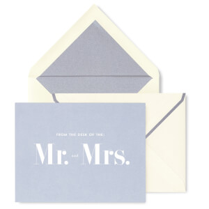 Kate Spade Mr and Mrs Notecard Set