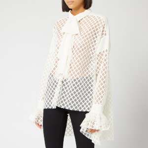 Philosophy di Lorenzo Serafini Women's Lace Pussy Bow Blouse - Cream