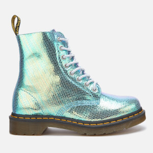 Dr. Martens Women's 1460 Iridescent Pascal 8-Eye Boots - Blue