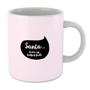 Christmas Brothers Fault Speech Bubble Mug