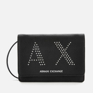 Armani Exchange Women's Kendall Studs Cross Body Bag - Black