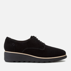 Clarks Women's Sharon Noel Nubuck Flatform Flats - Black