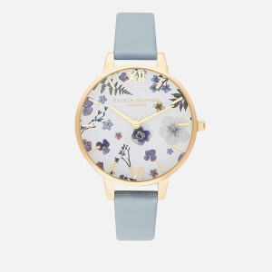 Olivia Burton Women's Artisan (Series 2) Watch - Vegan Chalk Blue & Pale Gold