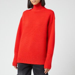 Victoria, Victoria Beckham Women's Curved Sleeve Turtleneck Jumper - Sunset