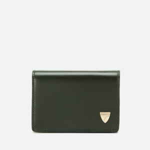 Aspinal of London Women's Accordion Card Case - Black/Evergreen/Peony