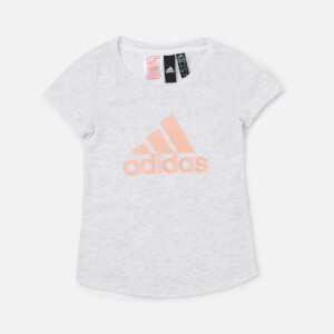 adidas Girls' Young Girls Winner T-Shirt - White