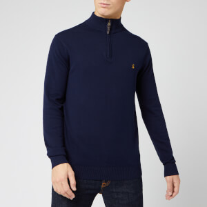 Joules Men's Hillside 1/4 Zip Sweatshirt - French Navy