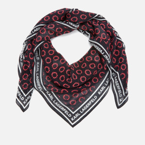 Karl Lagerfeld Women's K/Sporty Logo Scarf - Black