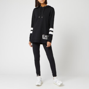 Emporio Armani EA7 Women's Hooded Longline Tracksuit With Leggings - White/Black