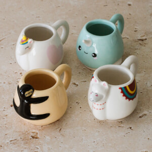 Animal Espresso Mug Set (Set of 4)