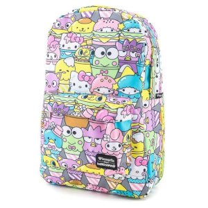 Loungefly Hello Sanrio Food AOP Nylon Backpack