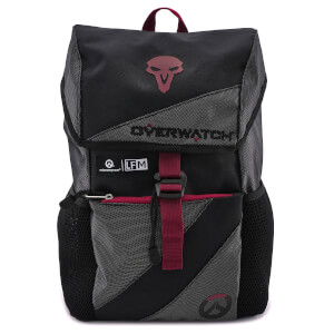 Loungefly Overwatch Reaper Black Backpack Bookbag with Buckles RARE AUTHENTIC