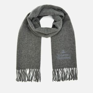 Vivienne Westwood Women's Wool Embroidered Scarf - Grey