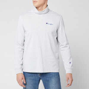 Champion Men's High Neck Long Sleeve T-Shirt - Grey