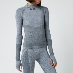 Reebok X Victoria Beckham Women's Seamless Tex Long Sleeve Top - Grey