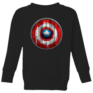 Marvel Captain America Wooden Shield Kids' Sweatshirt - Black